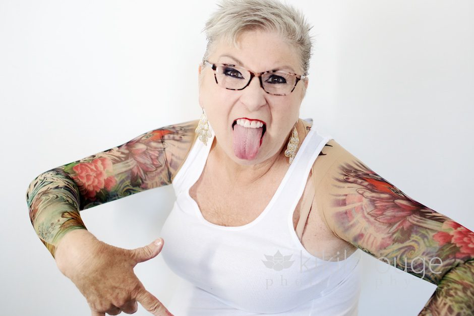 Portrait Woman with Tattoo Sleeves