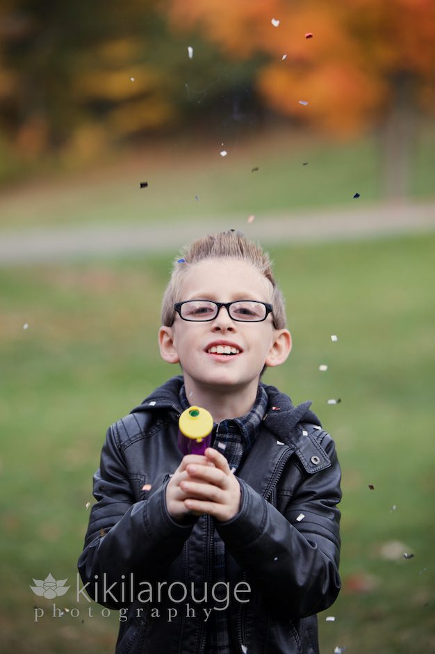 Boy with Confetti Gun