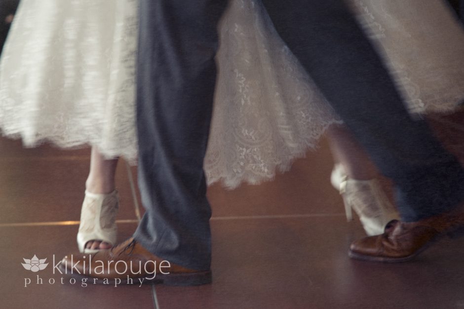 Bride and Groom Dancing Feet