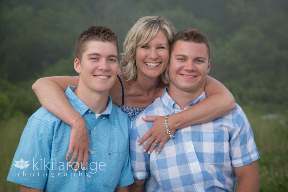 Mom with her high school boys