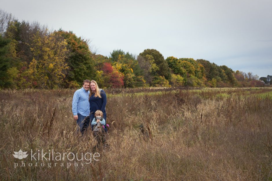 Fall Family Portrait in Beautiful Field