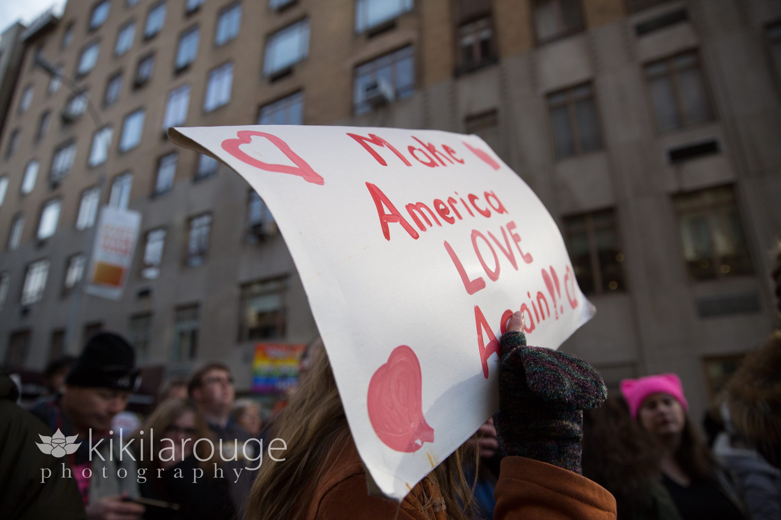 Make America Love Again Sign NYC