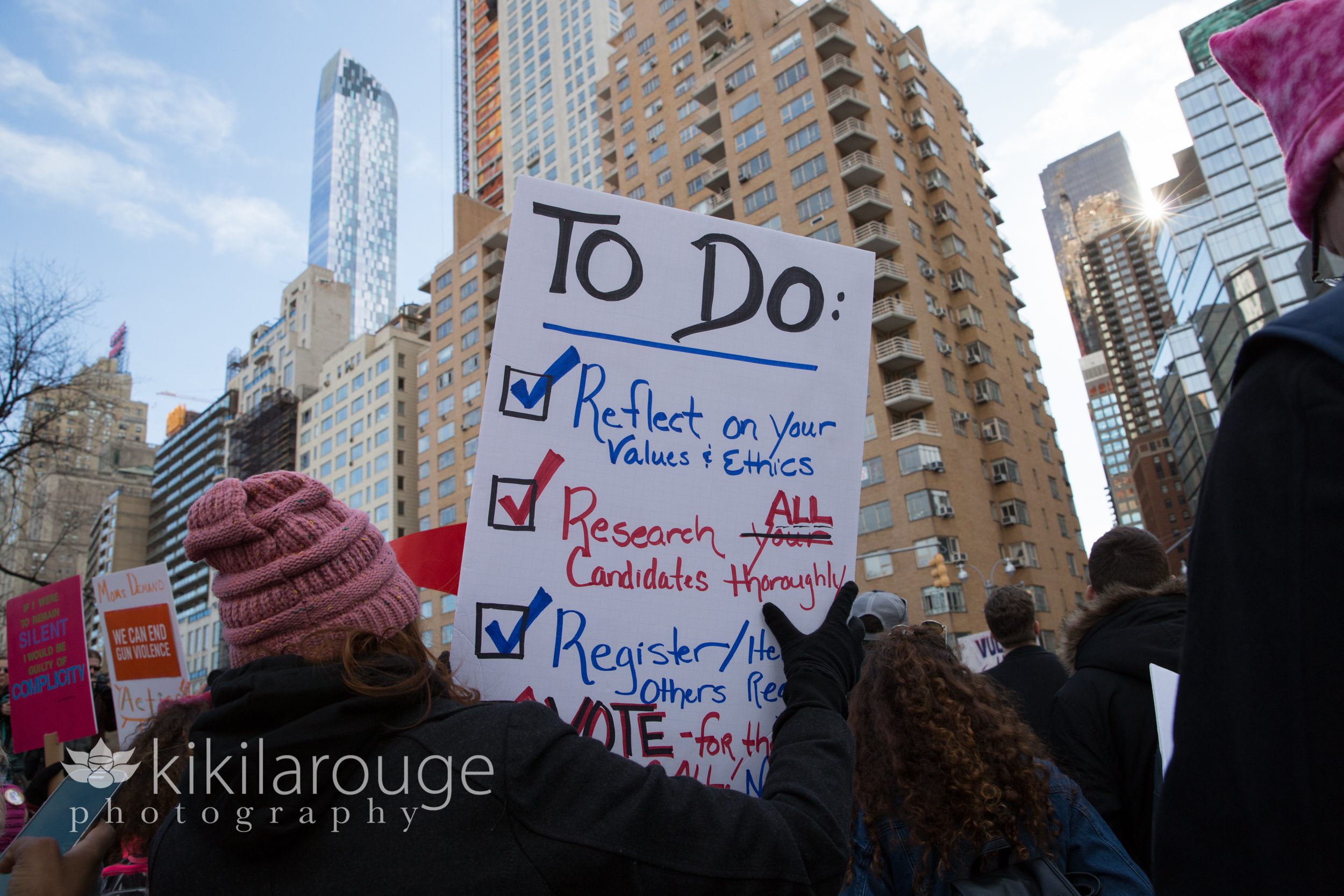TO DO List protest sign at Women's March