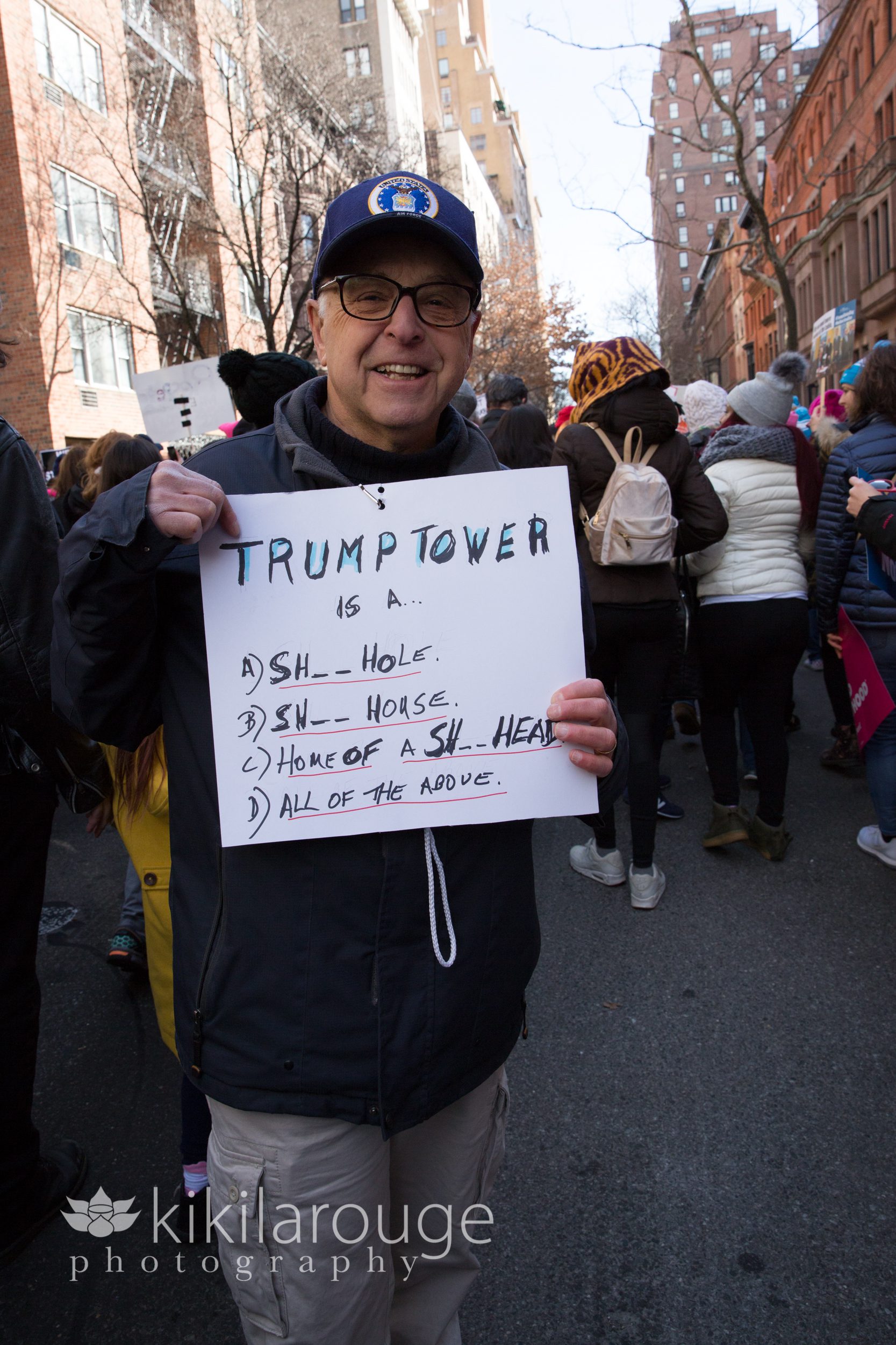 Retired Navy Officer at Women's March