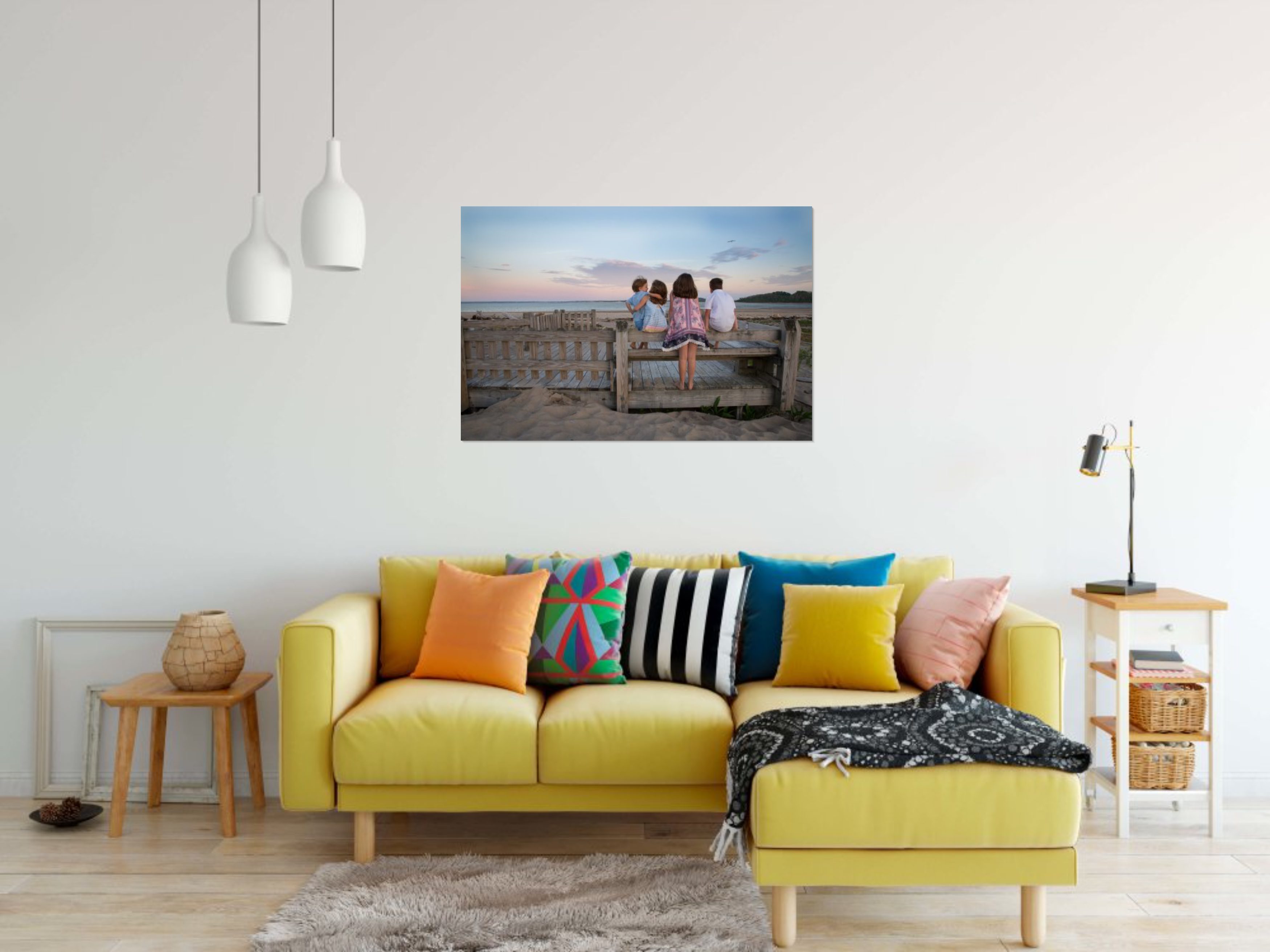 Family Portrait Photography on Client wall