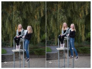 Two blonde girls on lifeguard