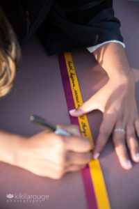 Writing wishes at gradation