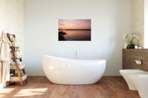 Sunrise on the Nile Portrait in Bathroom