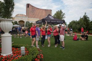 Rescue team celebrating successful event